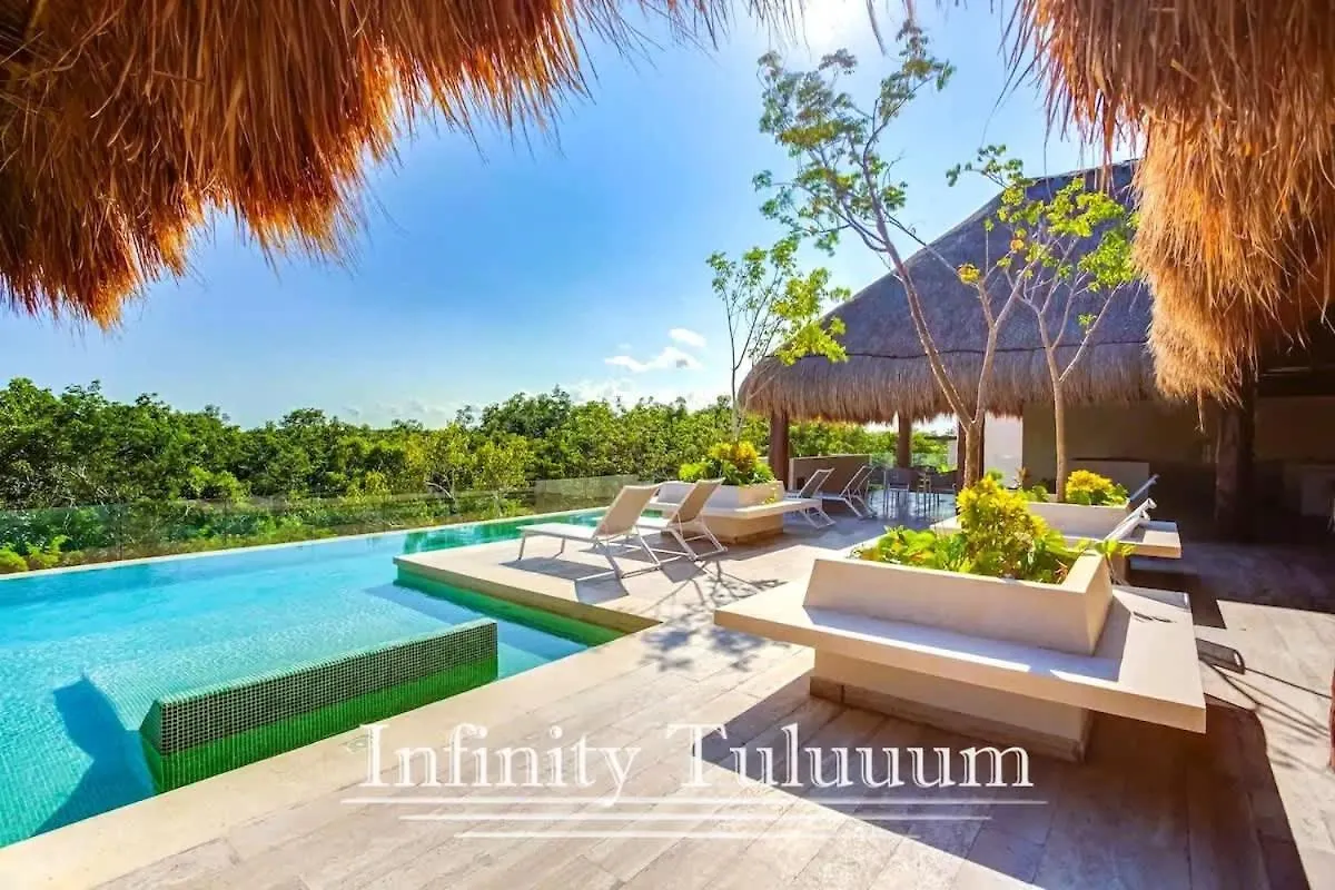 Stunning 2 Bedroom Apartment At Condo With Best Tulum Infinity And Jacuzzi By Waves Management